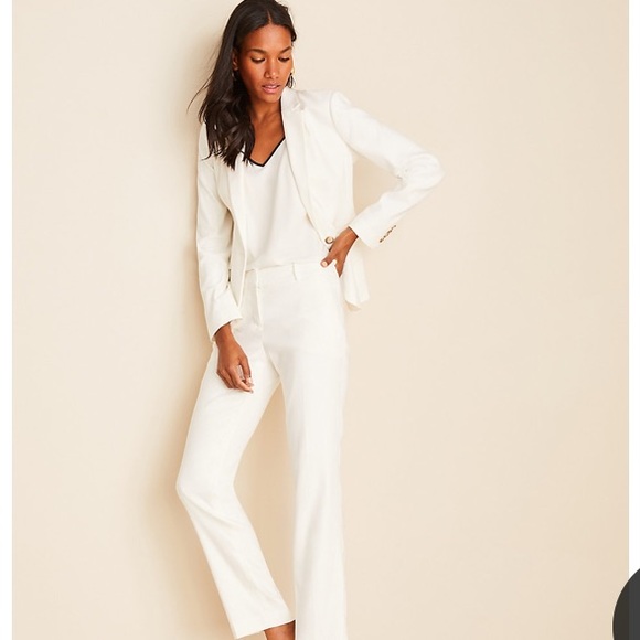 Ann Taylor Jackets & Blazers - Ann Taylor One-Button Blazer in Linen Herringbone